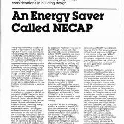 An Energy Saver Called NECAP