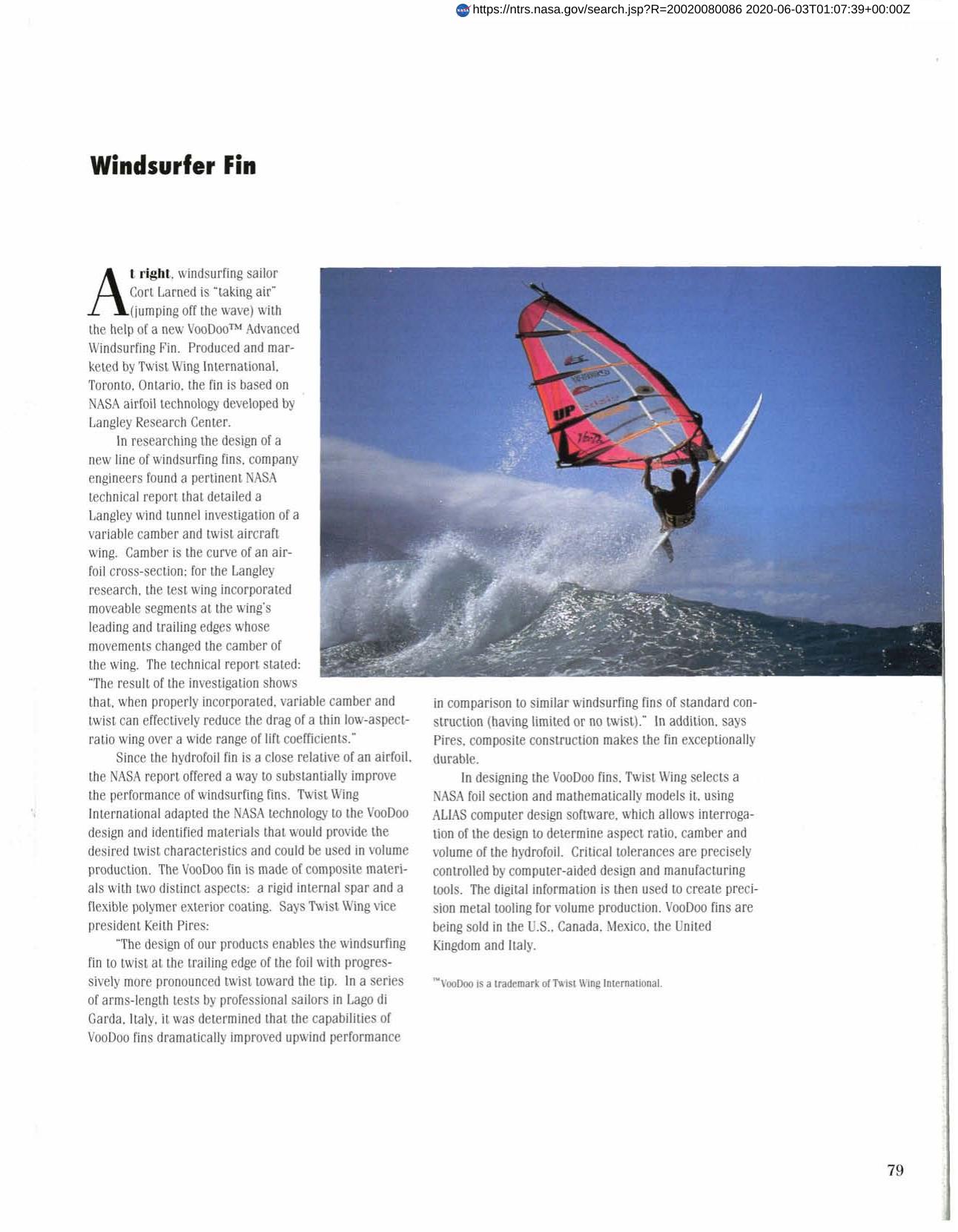 Windsurfer Fin