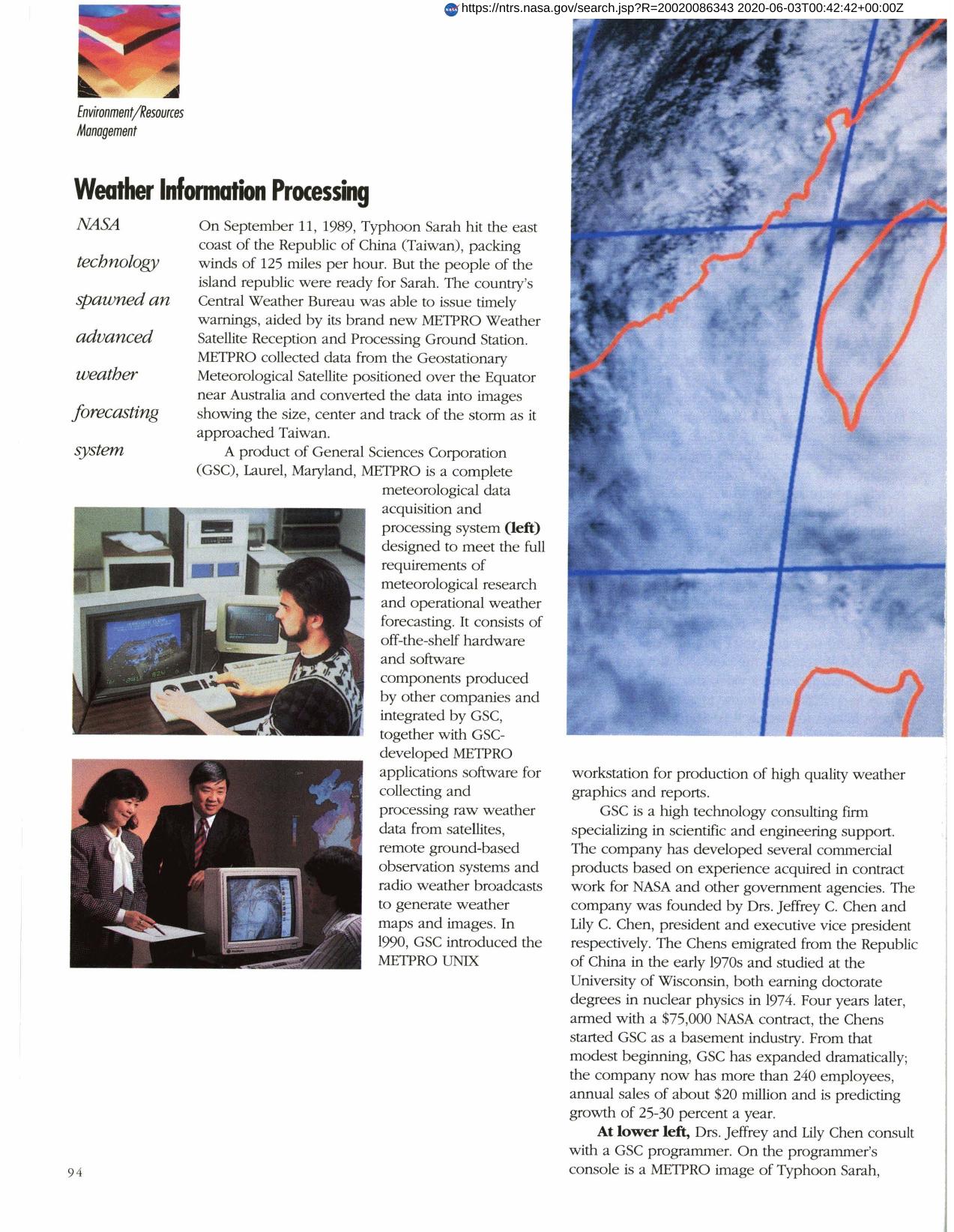 Weather Information Processing