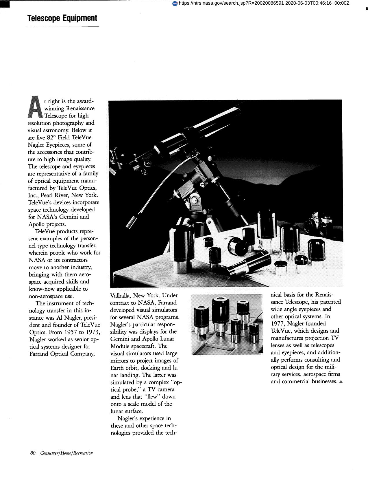 Telescope Equipment